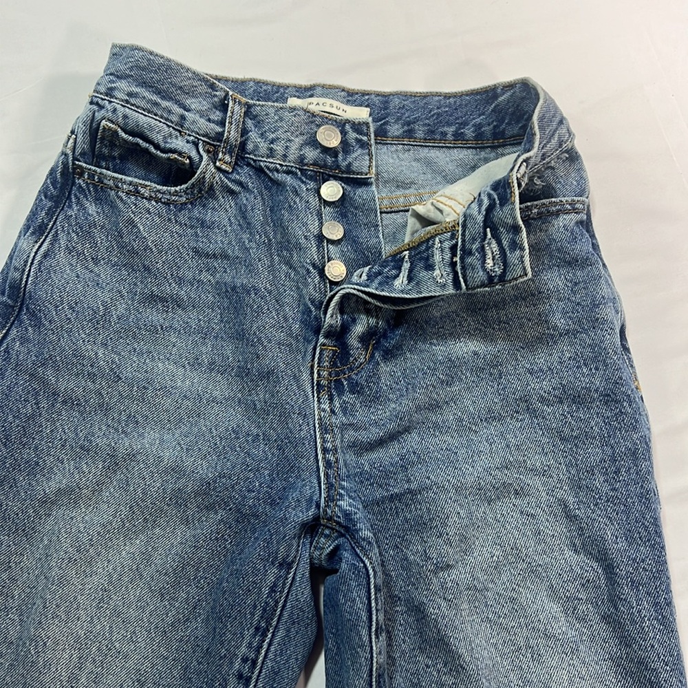 PACSUN high rise straight jeans size 25 - Picture 4 of 12